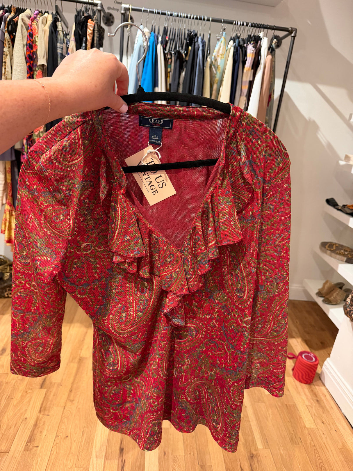 Red paisley shirt - TUV #325682