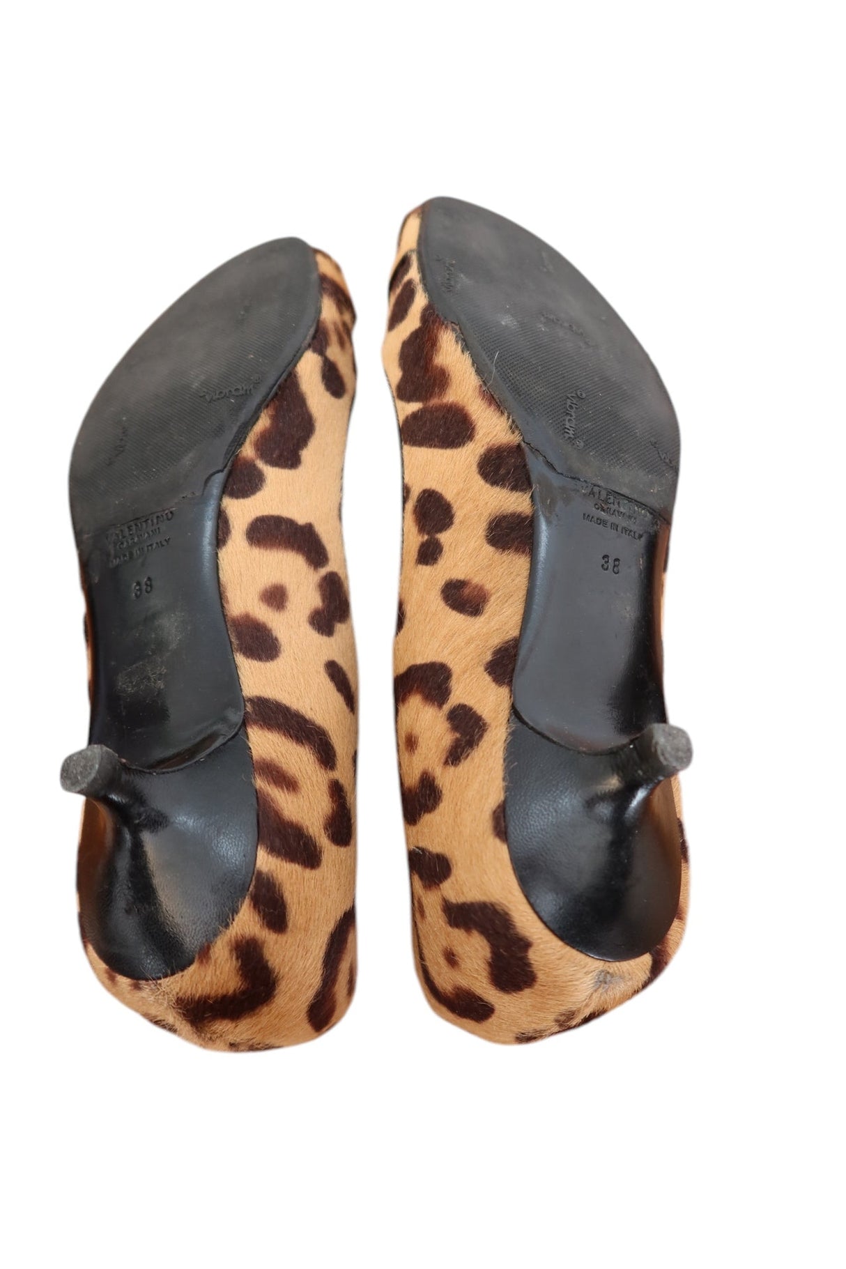 Valentino pony hair cheetah kitten heels with bow detail (38)