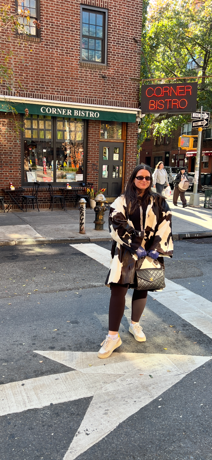 Mohl New York Fur Company Calf Hair Cow Hide Print Jacket with detachable hood