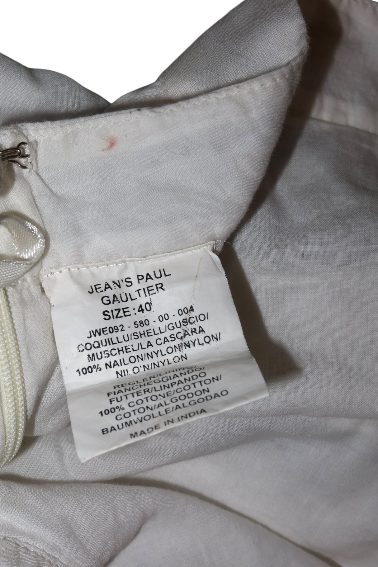 Jean Paul Gaultier white ruffle skirt