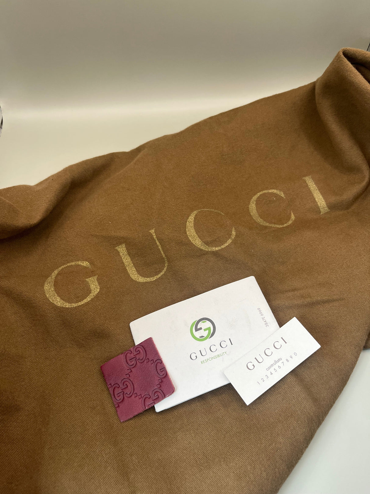 Vintage Y2K Red Gucci Bree Guccissima Tote Bag