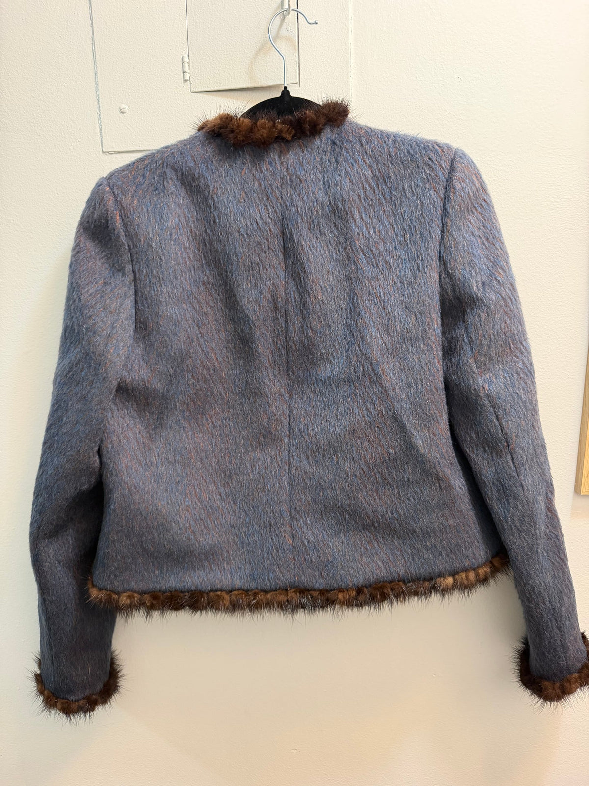 Sam Kori George Atelier wool jacket with mink trim - tuv #321895