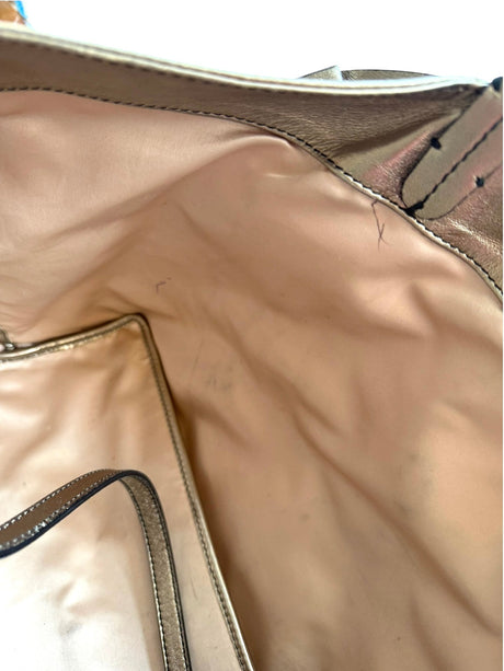 Valentino metallic rose gold Petale tote bag