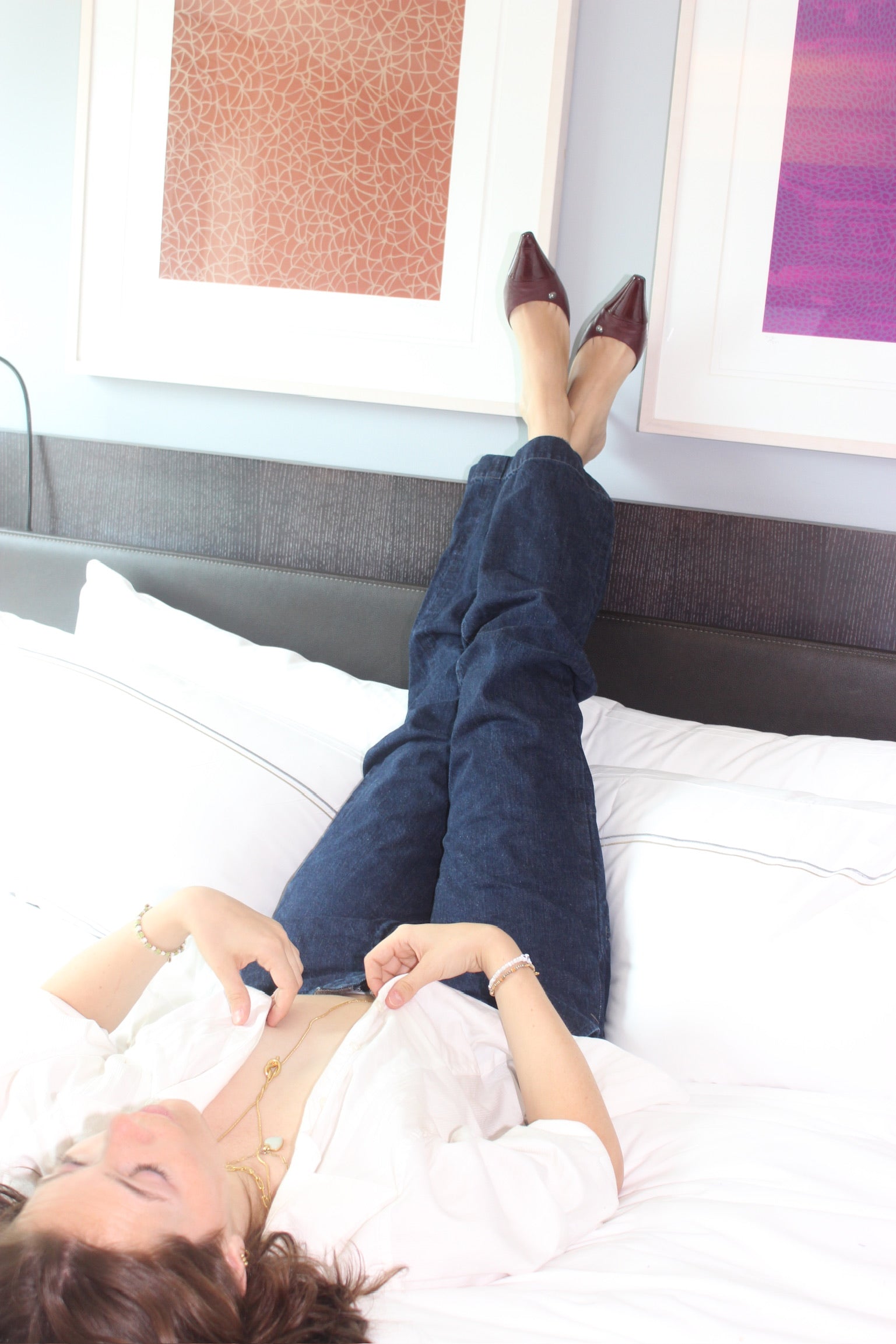 Burgundy Chanel Heels
