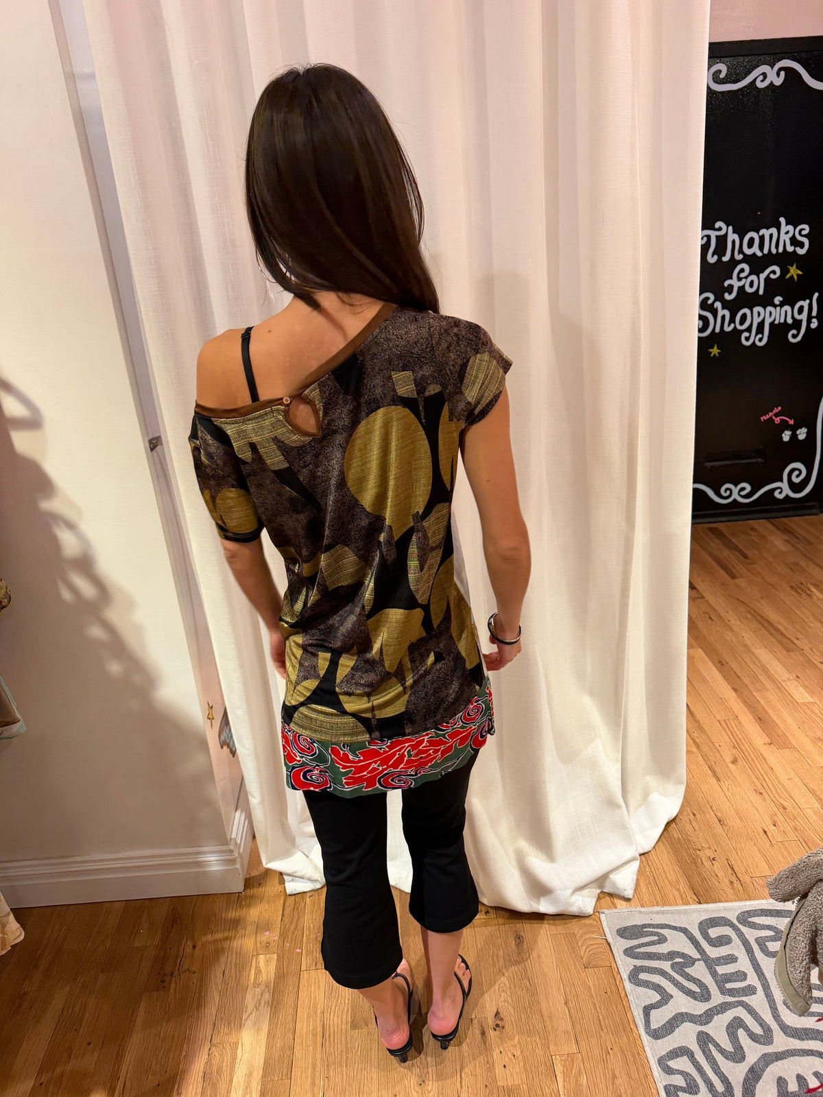 Custo Barcelona woman shirt with brown details sku tuv #23