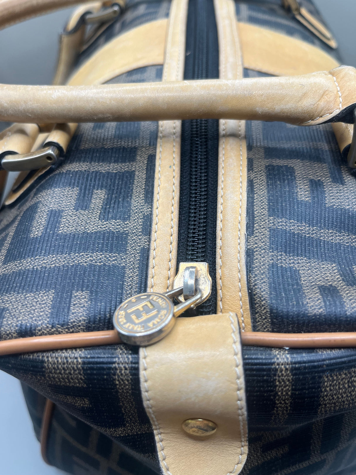 Vintage Fendi Zucca Boston Bag
