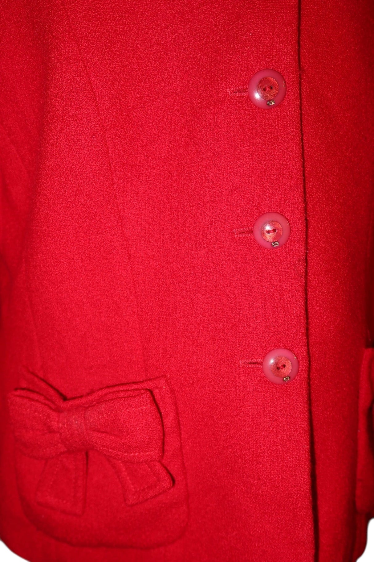 Escada red blazer with bow details