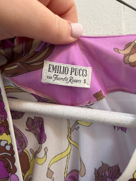 Vintage Emilio Pucci purple tunic size small - TUV #1275