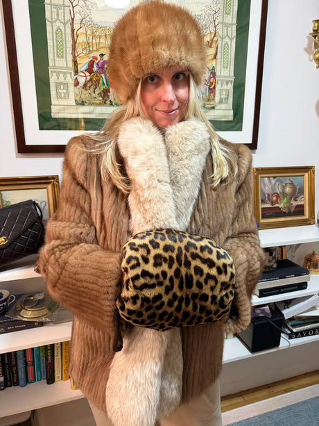 Rare Vintage Ocelot Muff