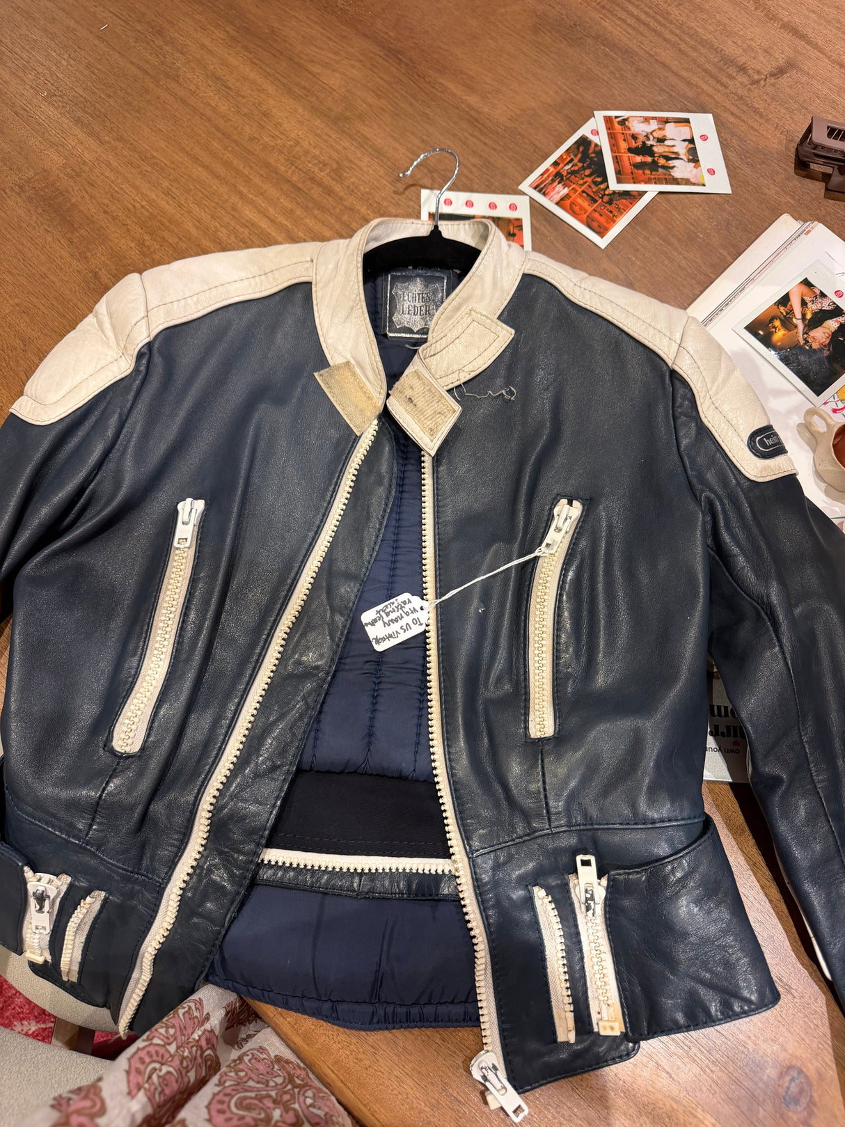 VTG navy racing jacket - sku TUV #2212
