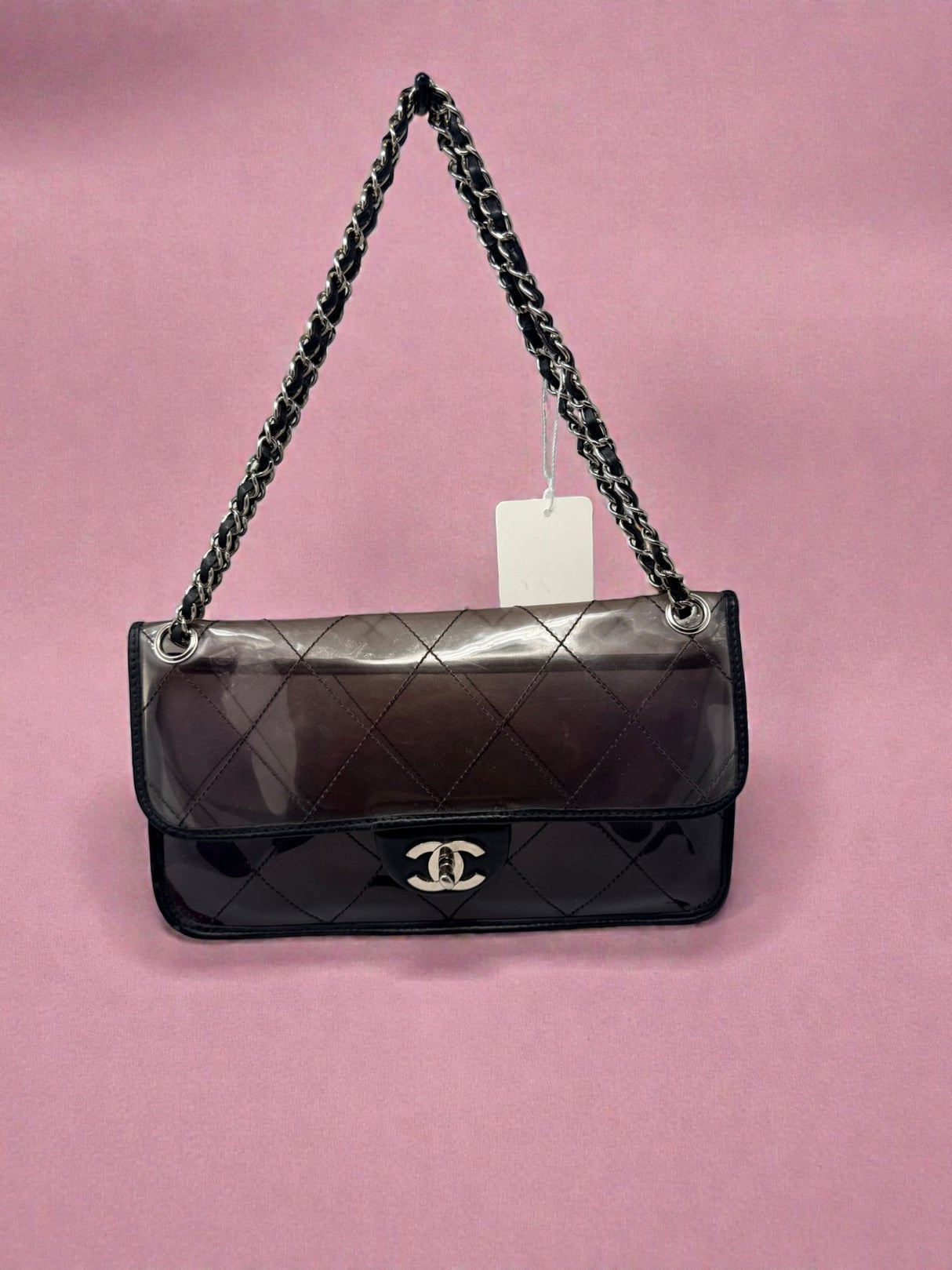 Chanel Stitched PVC and Calfskin Naked Flap