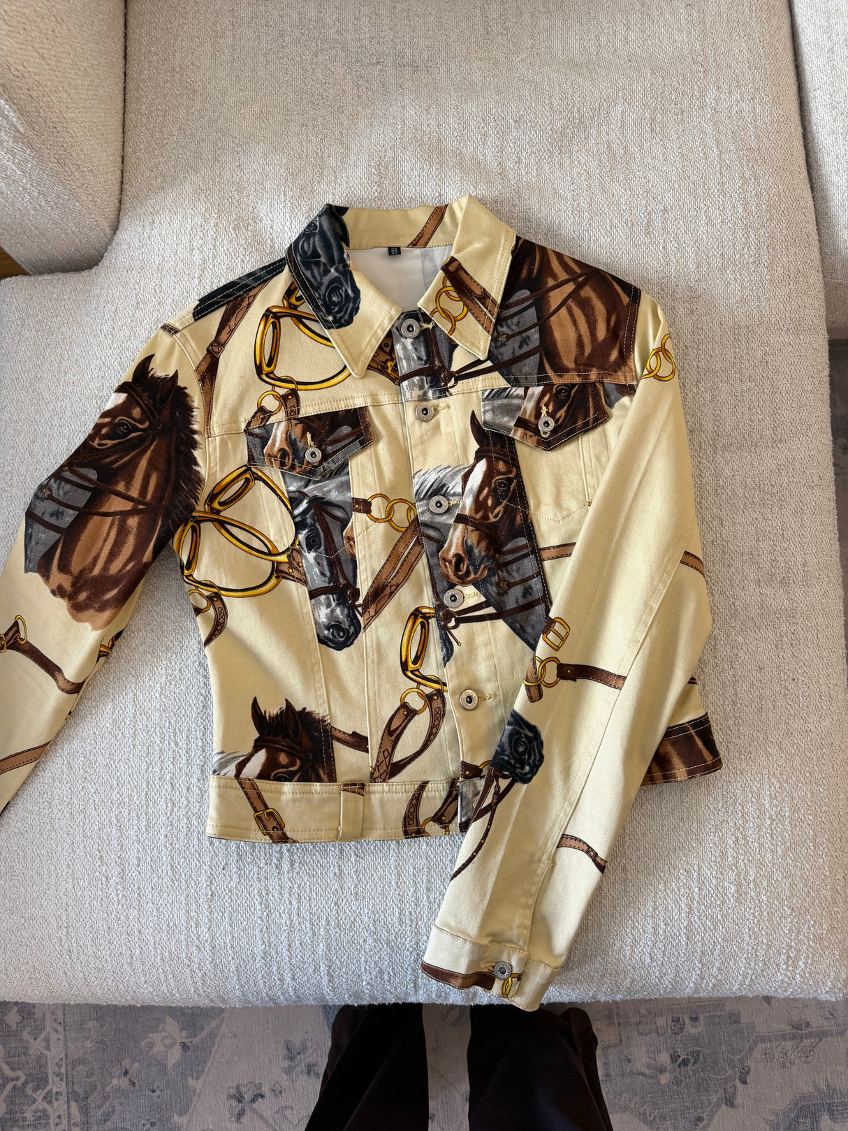 Dolce & Gabbana Equestrian Denim Jacket size Small