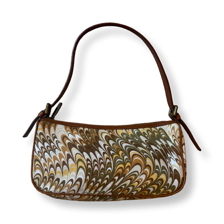 Celine Vintage Marbled Shoulder Bag