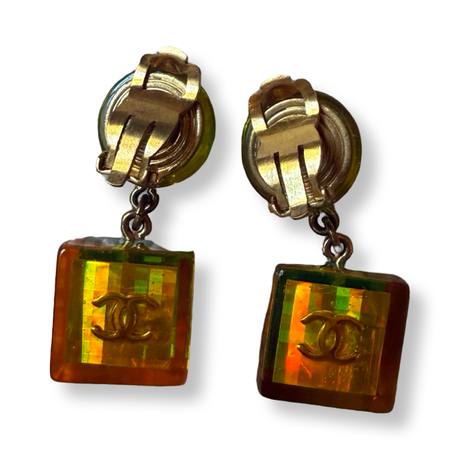 Chanel Vintage Multi Color Earrings