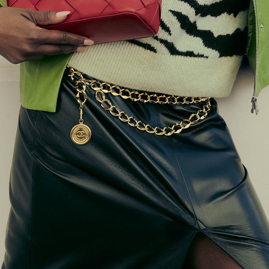Chanel Vintage Double Chain Belt