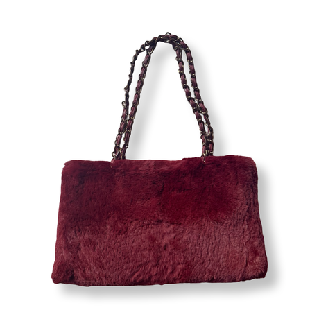 Chanel Vintage Rabbit Fur Tote