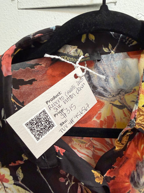 Roberto Cavalli 2005 silk button down - TUV #456567