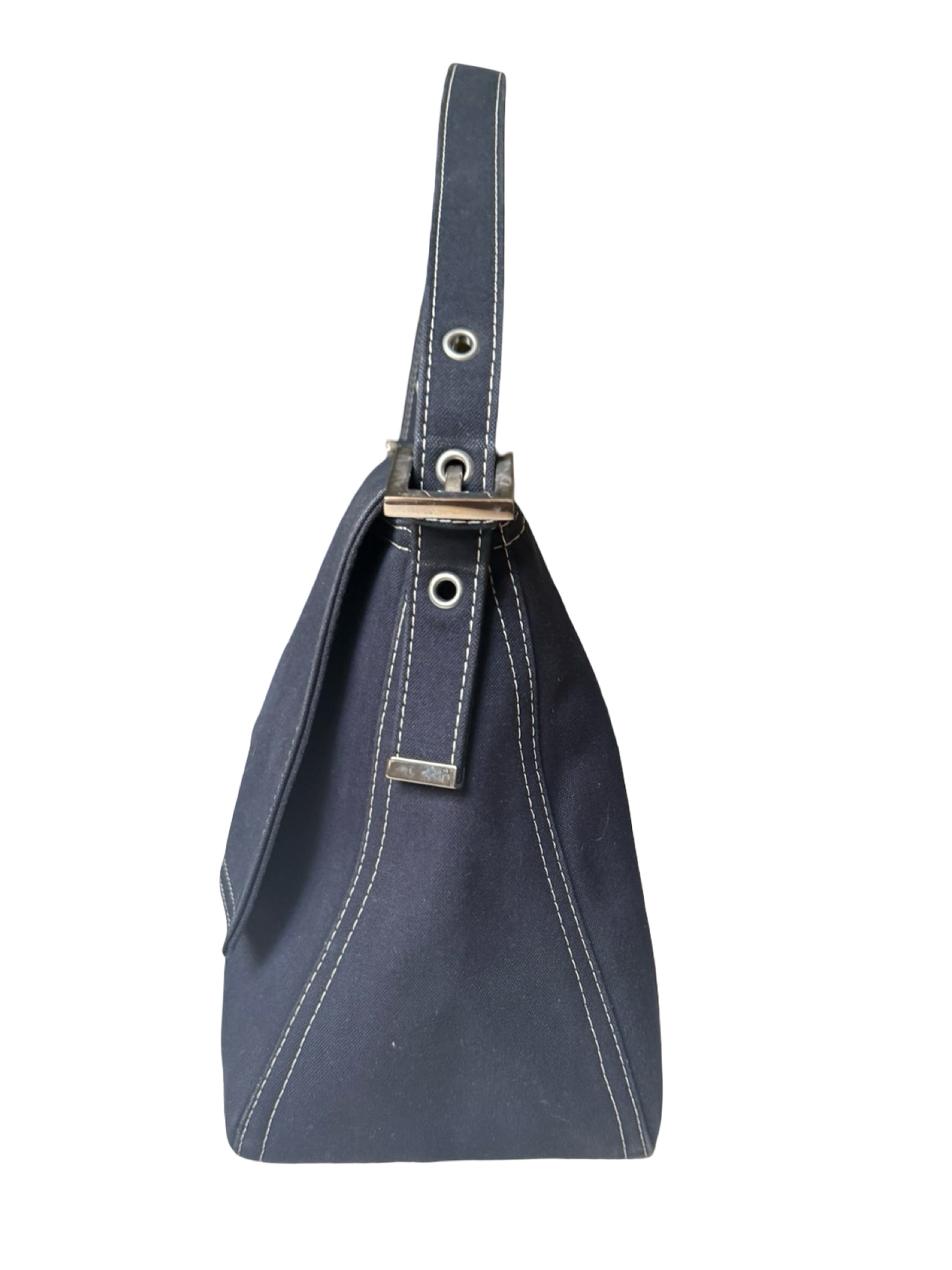 Fendi Mama Baguette Dark Rinse Canvas
