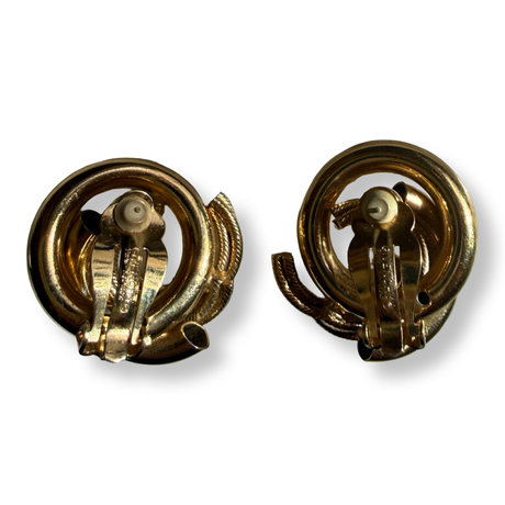 Givenchy Vintage Textured Loop Earrings