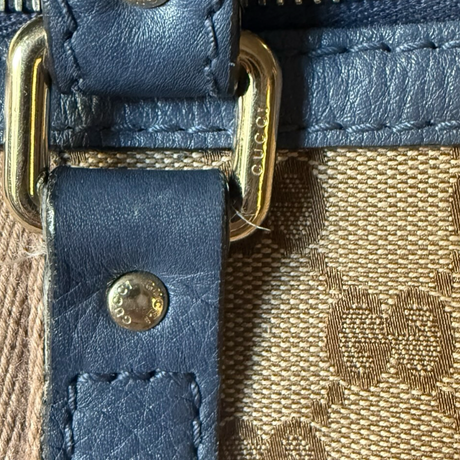 Gucci Web Boston Bag Medium Satchel