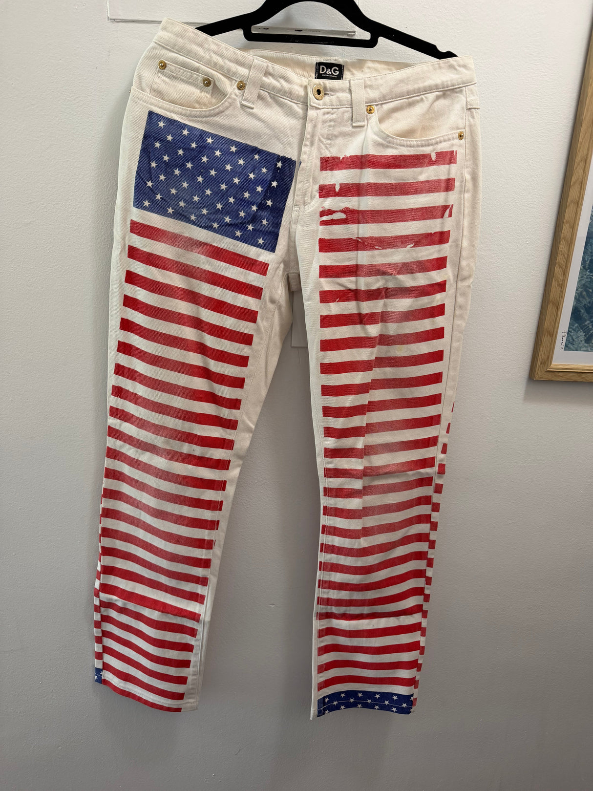 Rare Archival Dolce & Gabbana American flag jeans - TUV #55567