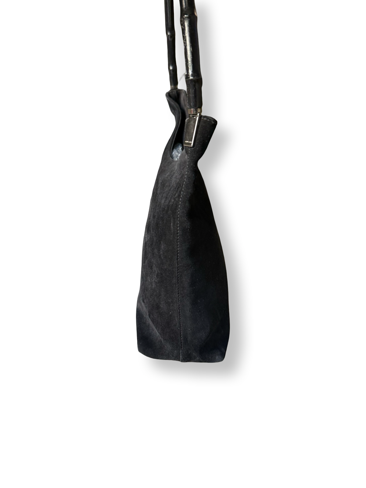 Gucci Vintage Bamboo Suede Hobo