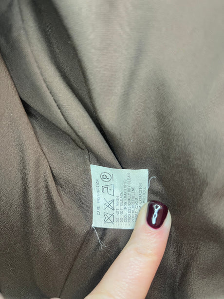 Valentino boutique Brown Tweed blazer with brown and gold details size 8