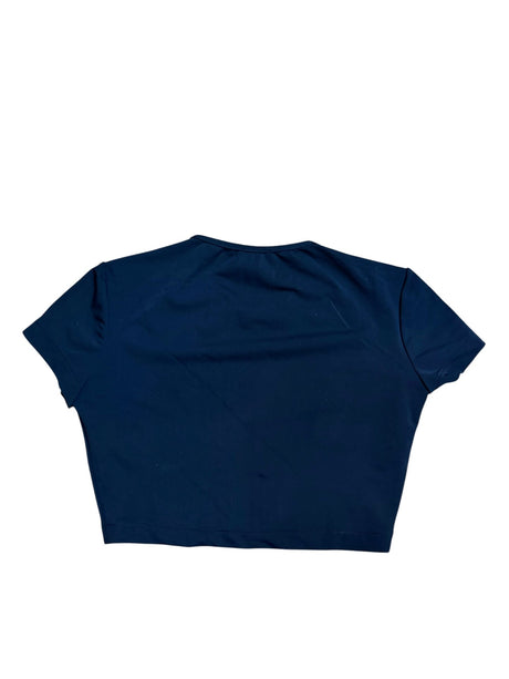 Chanel 1995 CC black cropped top