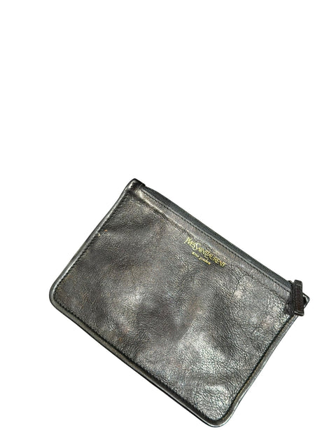 Yves Saint Laurent black Mombasa hobo bag with ornate gold metal handle