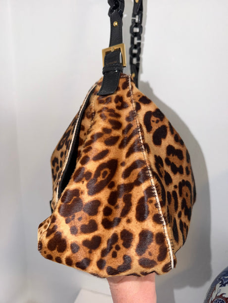 Rare Vintage Pong Hair Cheetah Mama Baguette