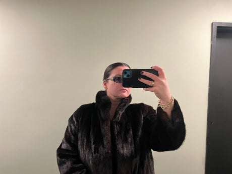 Chocolate Brown Full Length Mink Coat