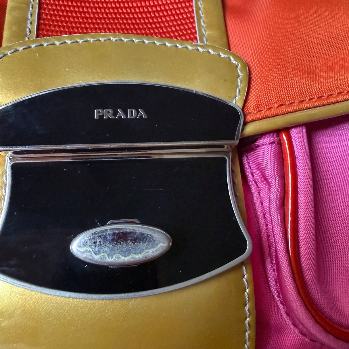 Prada Vintage Rosa Pocket Space Shoulder