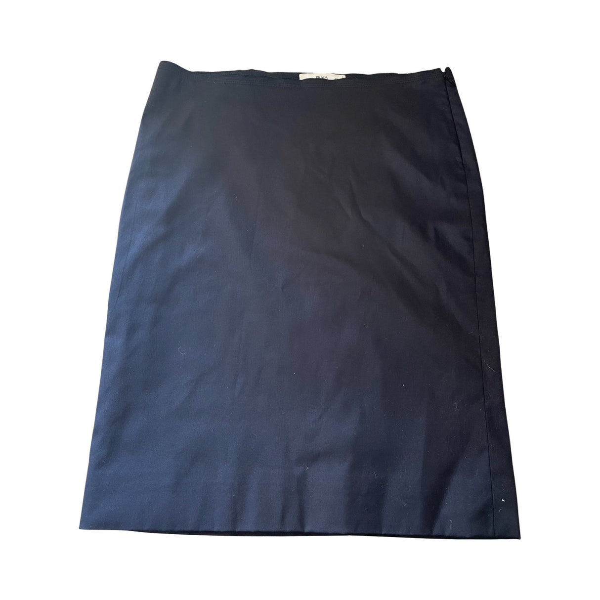 Nylon Black Prada Pencil Skirt