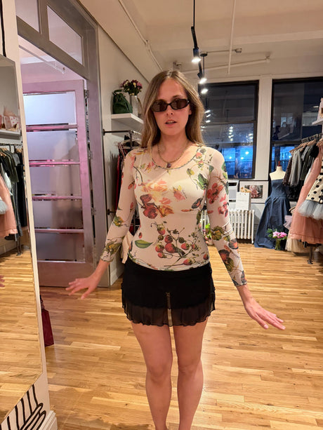 Vintage Roberto Cavalli Sheer Blouse size 44