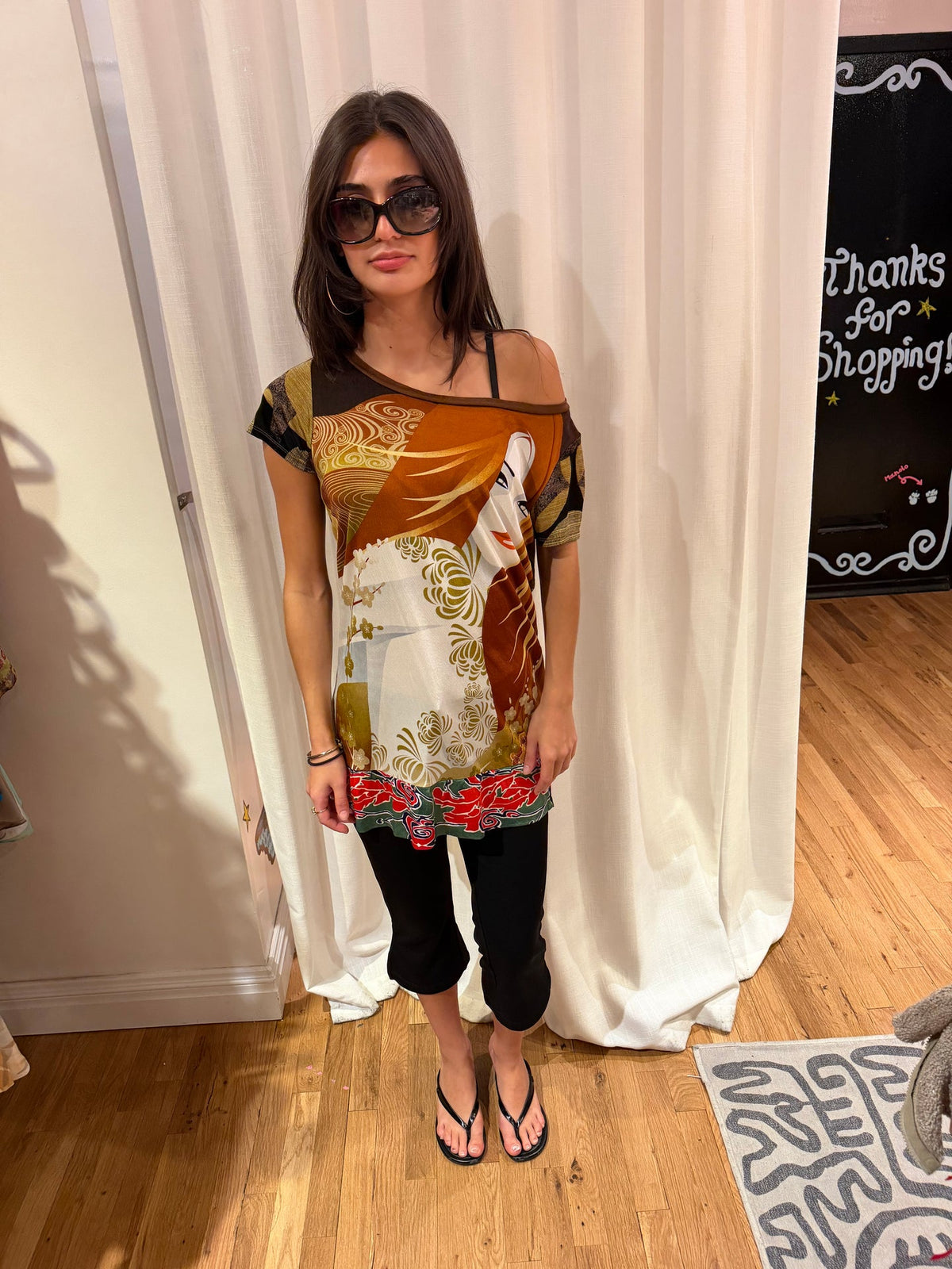 Custo Barcelona woman shirt with brown details sku tuv #23