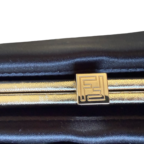 Fendi Satin Jeweled Clutch