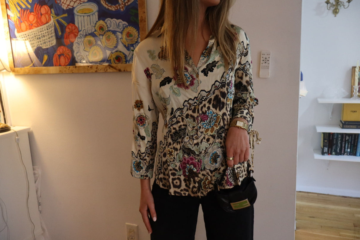 Roberto Cavalli — Spring/Summer 2003 Silk Shirt size small
