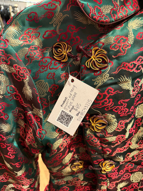 Green and red tang style jacket TUV #543215