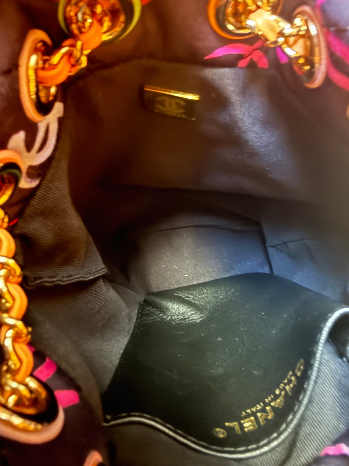 Chanel Drawstring Bucket Backpack Small