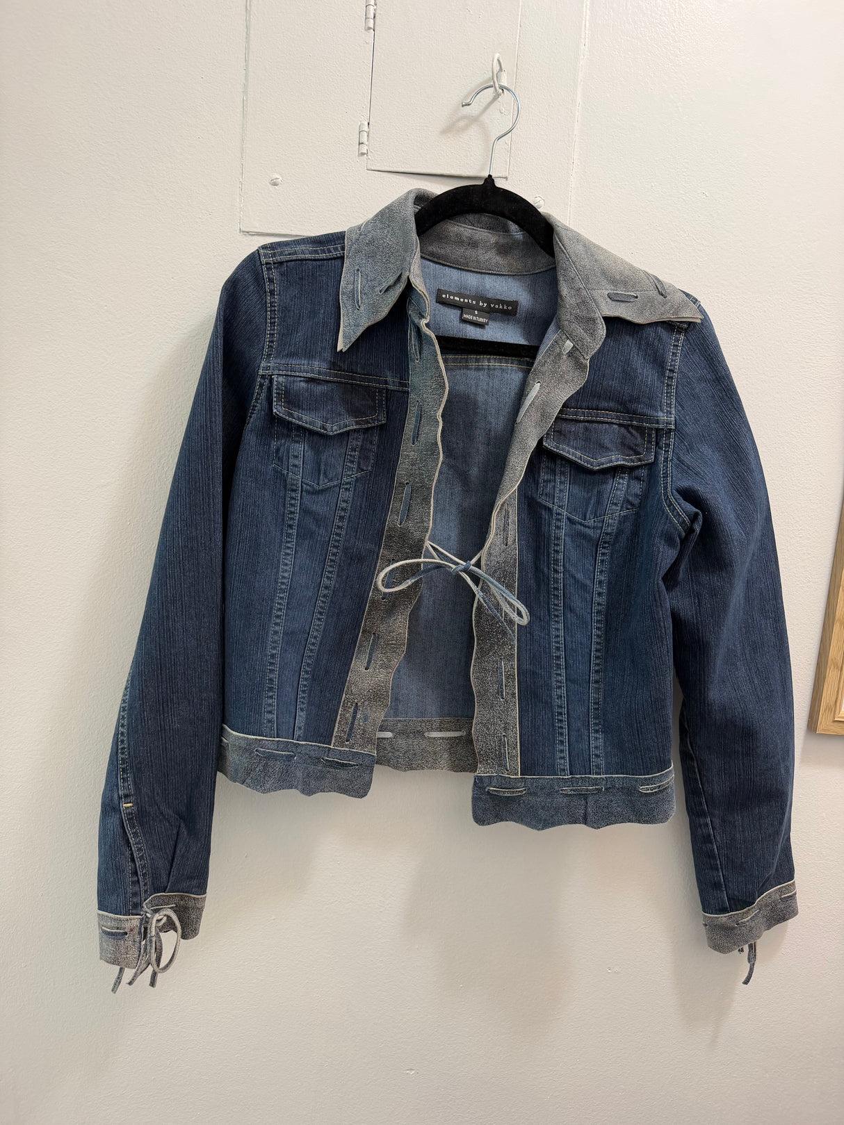 Y2K denim set with suede details - TUV #12398