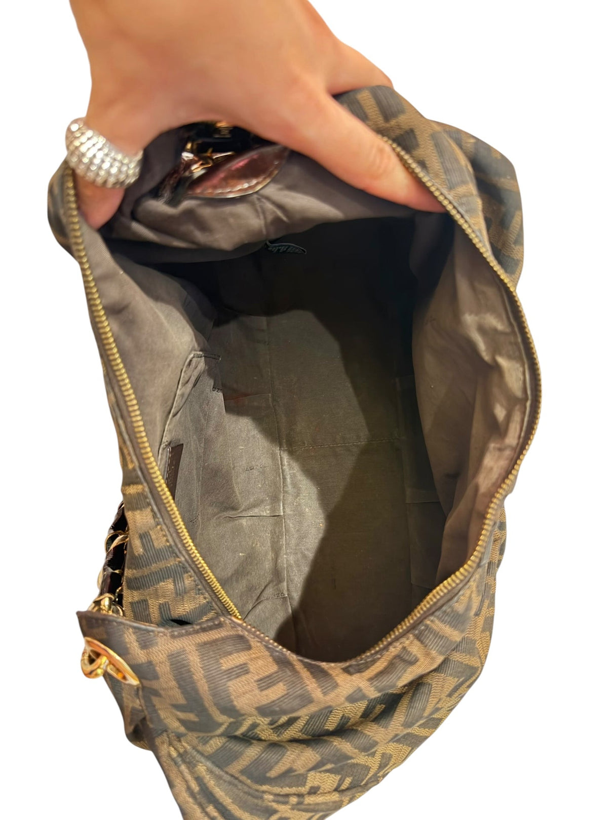 Fendi Mia zucca hobo bag