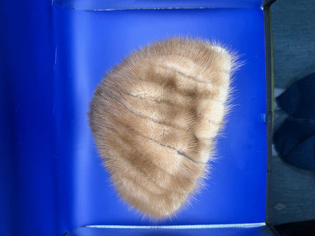 Vintage 100% mink light brown hat