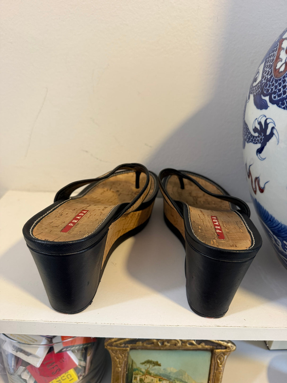 Prada cork wedges size 9 - TUV #456456