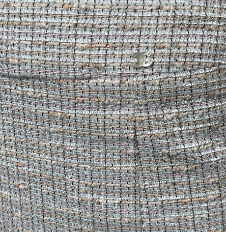 Chanel 2004 multicolor tweed skirt size 46