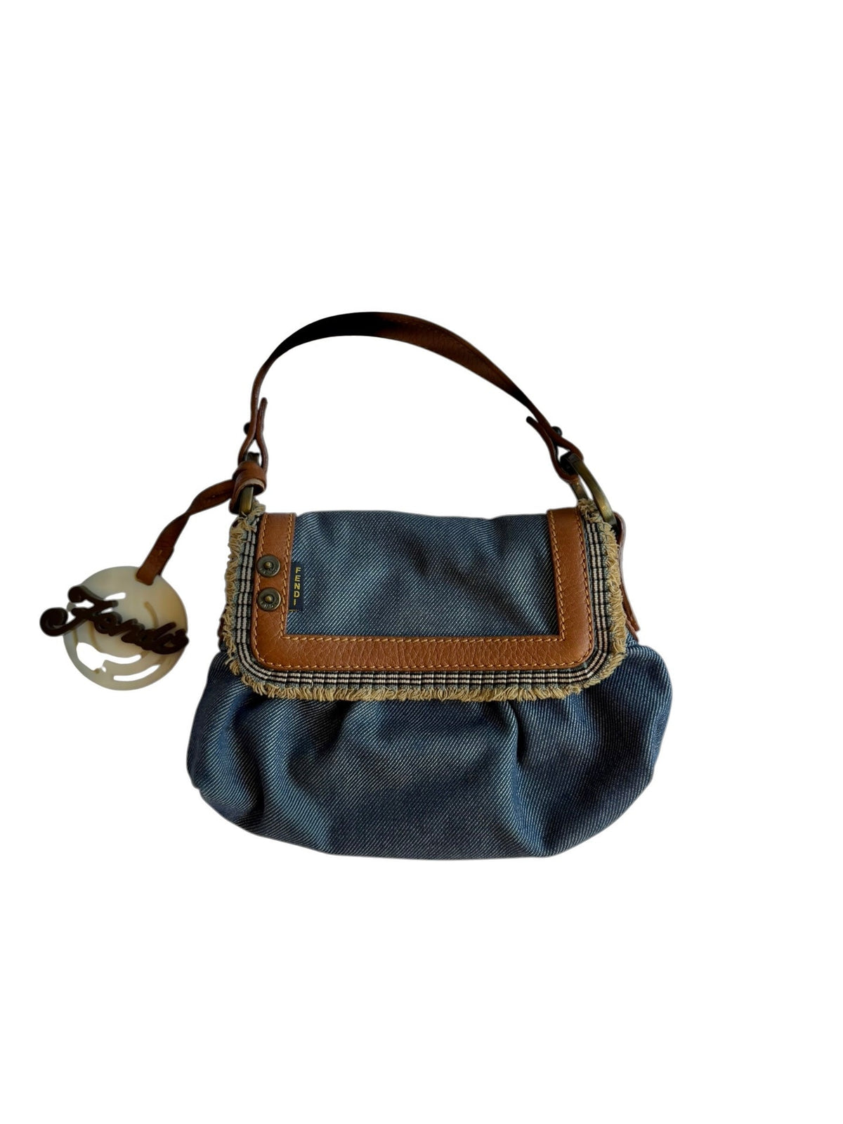 Fendi mini denim bag