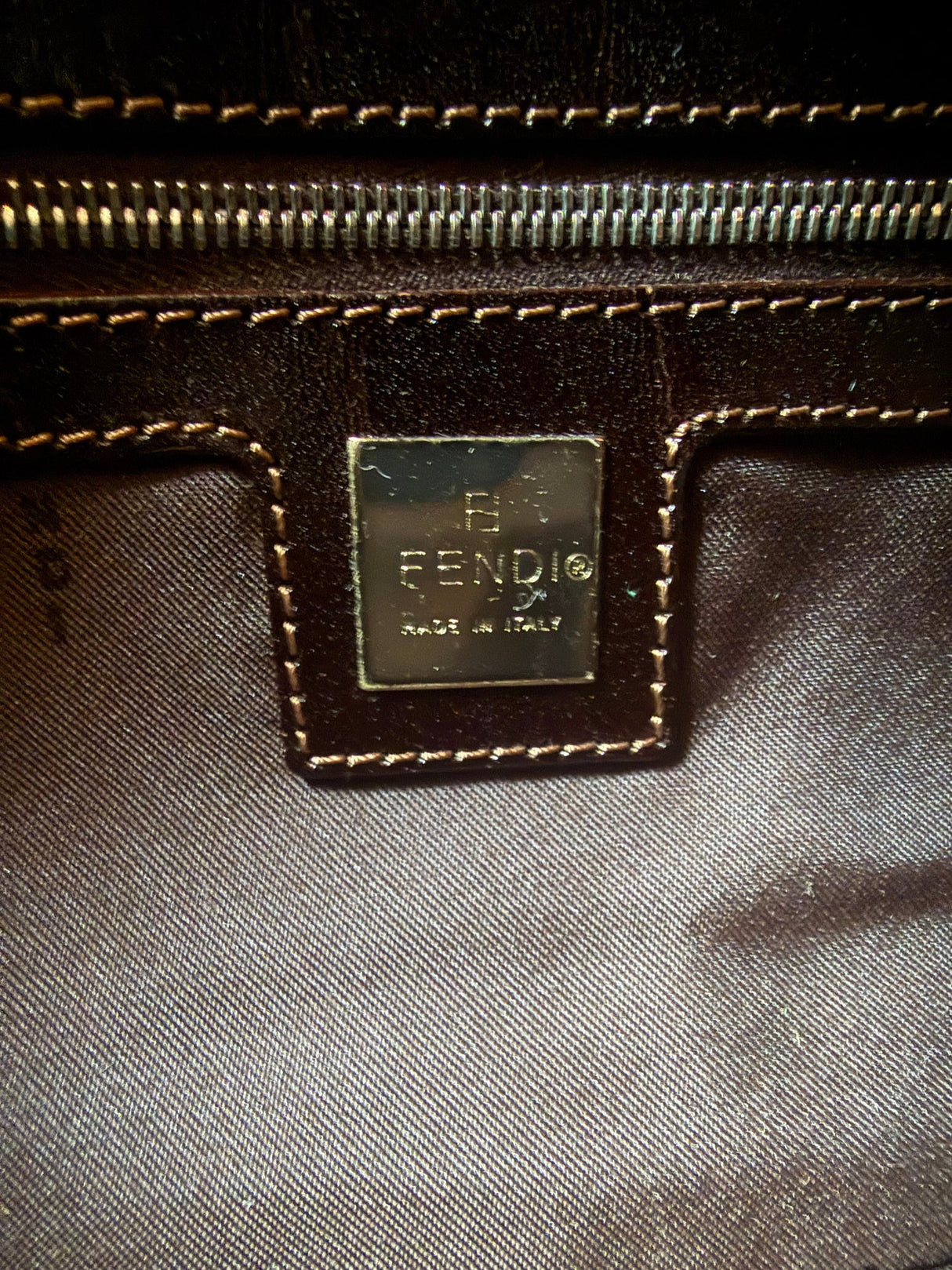 Fendi Vintage Zucca Shoulder Bag