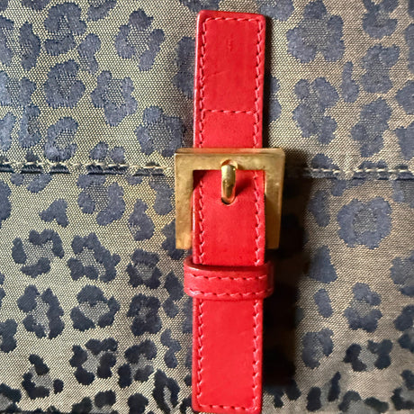 Fendi Vintage Leopard Messenger Bag