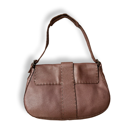 Fendi Vintage Selleria Metallic Baguette