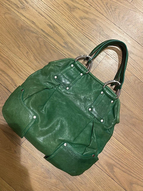 Green kooba leather bag