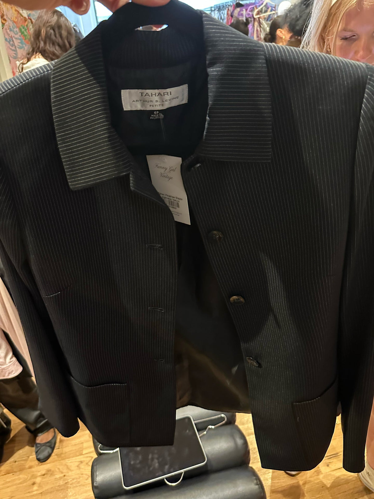 Tahari Pinstripe Blazer